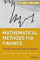 Mathematical Methods for Finance