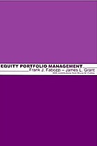 Equity Portfolio Management